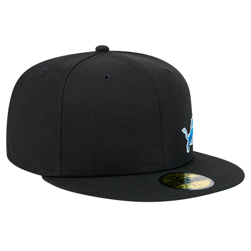 Detroit Lions New Era Flawless 59FIFTY Fitted Hat - Black - NFL