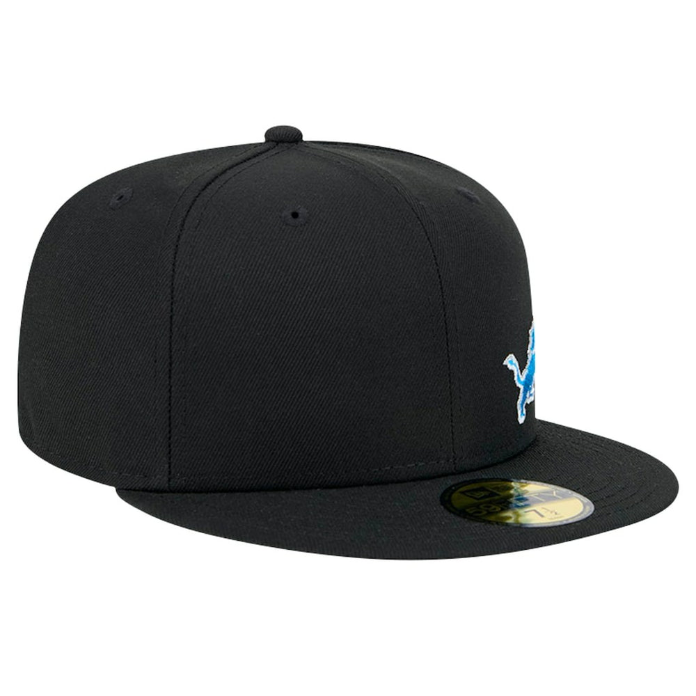 Detroit Lions New Era Flawless 59FIFTY Fitted Hat - Black - NFL