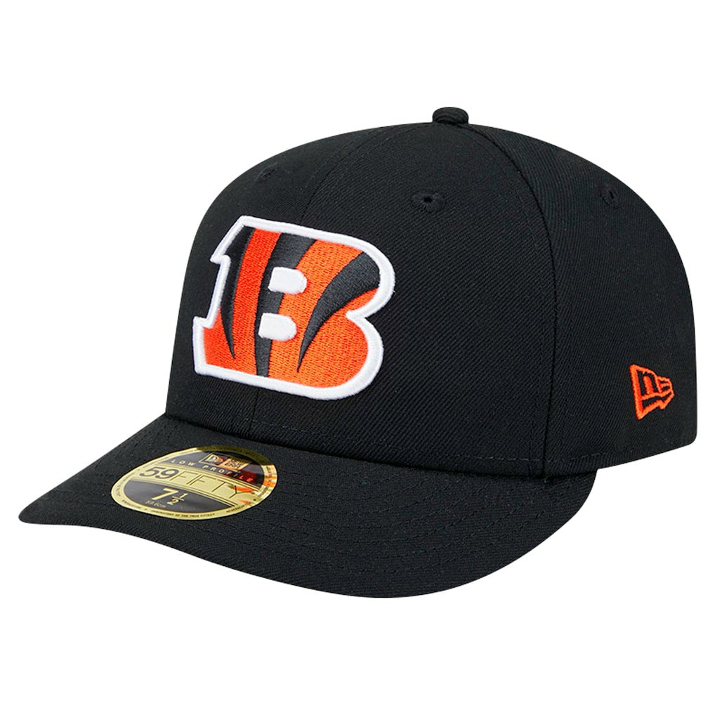Cincinnati Bengals New Era Omaha Low Profile 59FIFTY Fitted Hat - Black - NFL