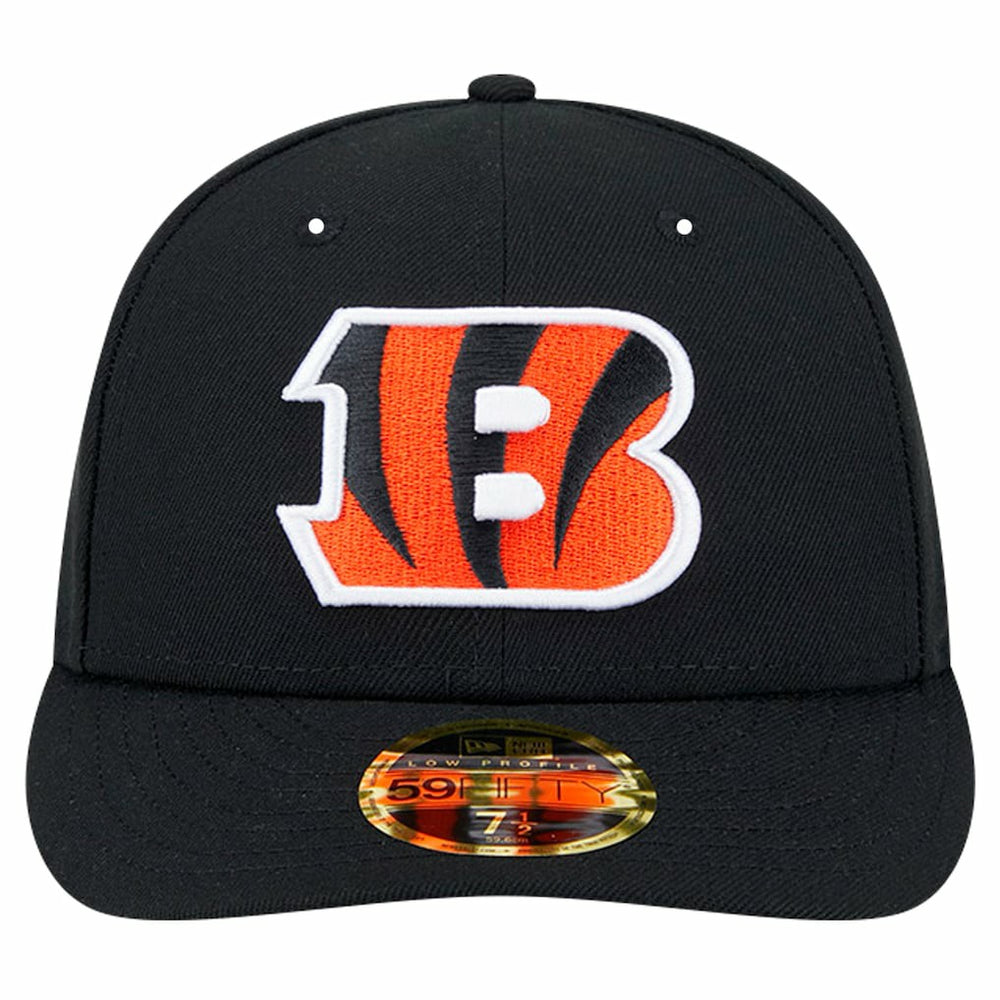 Cincinnati Bengals New Era Omaha Low Profile 59FIFTY Fitted Hat - Black - NFL