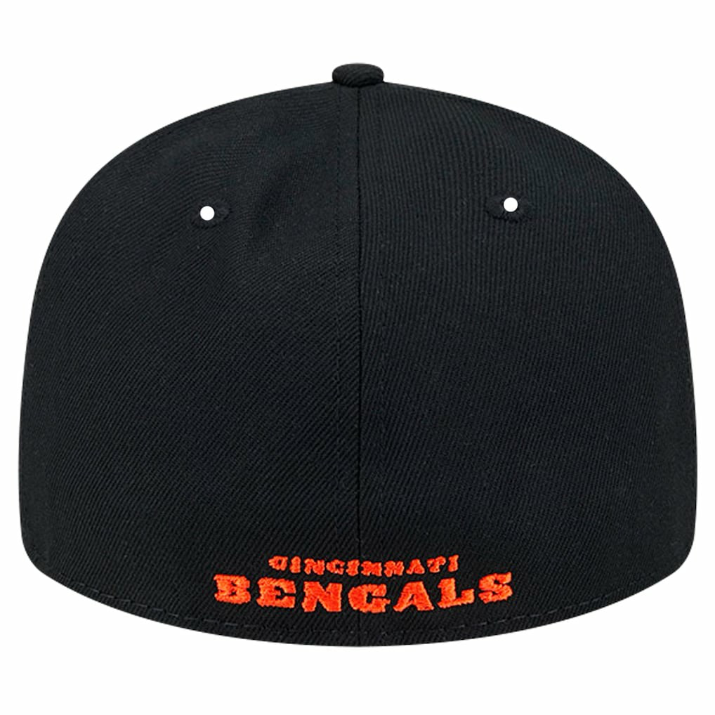 Cincinnati Bengals New Era Omaha Low Profile 59FIFTY Fitted Hat - Black - NFL