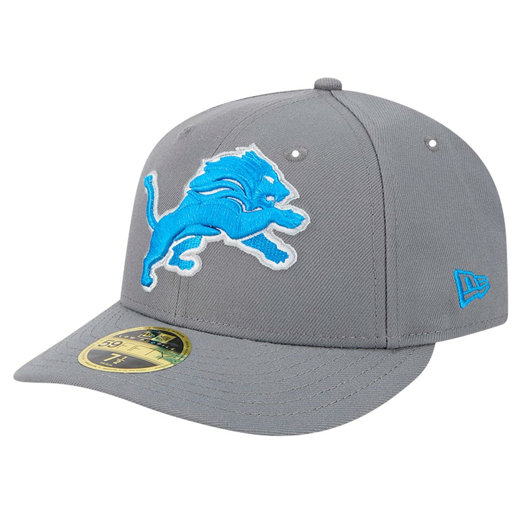 Detroit Lions New Era Omaha Low Profile 59FIFTY Fitted Hat - Gray - NFL
