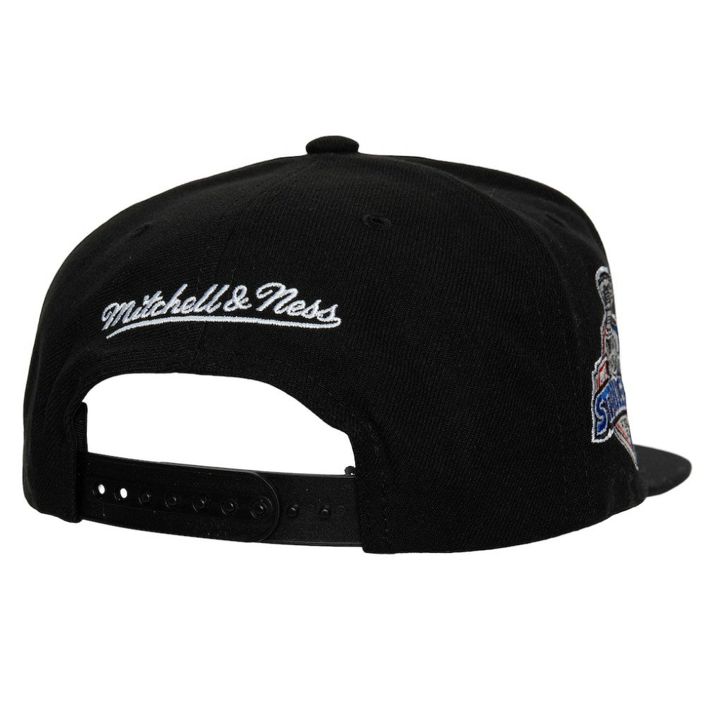 Anaheim Ducks Mitchell & Ness Core Top Spot Snapback Hat - Black | NHL on sale