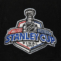 Anaheim Ducks Mitchell & Ness Core Top Spot Snapback Hat - Black | NHL on sale