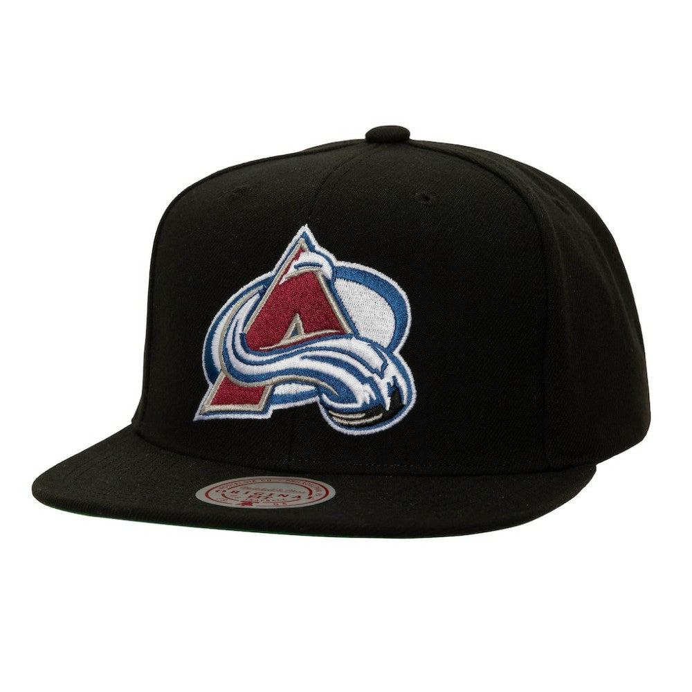 Colorado Avalanche Mitchell & Ness Core Top Spot Snapback Hat - Black | NHL sale