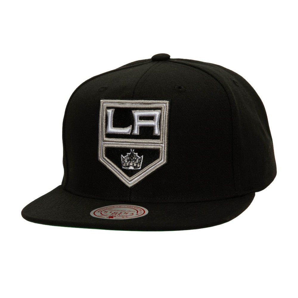 Los Angeles Kings Mitchell & Ness Core Top Spot Snapback Hat - Black | NHL discount