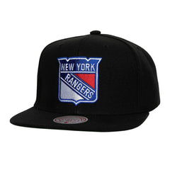 New York Rangers Mitchell & Ness Core Top Spot Snapback Hat - Black | NHL near me
