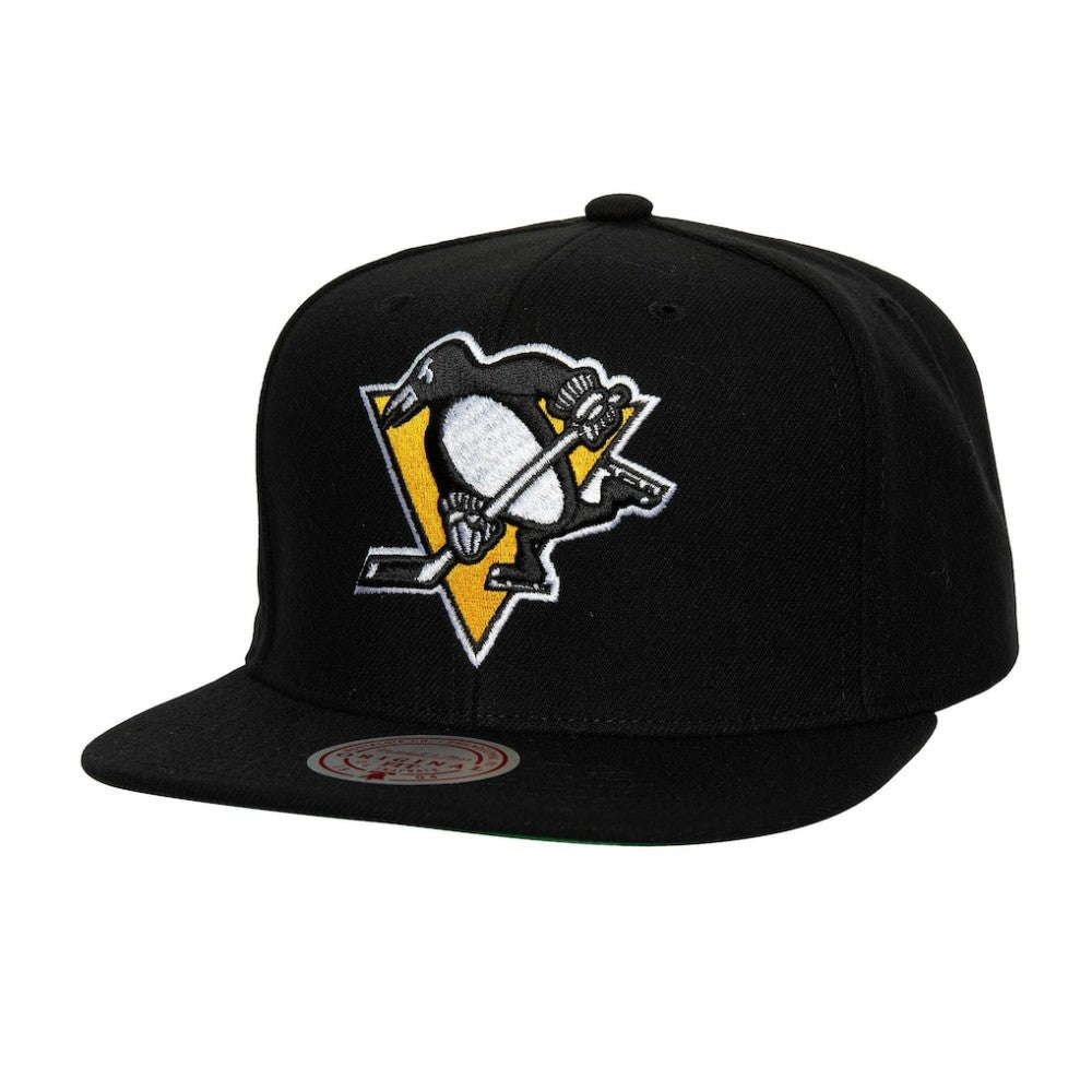 Pittsburgh Penguins Mitchell & Ness Core Top Spot Snapback Hat - Black | NHL discount