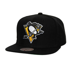 Pittsburgh Penguins Mitchell & Ness Core Top Spot Snapback Hat - Black | NHL discount