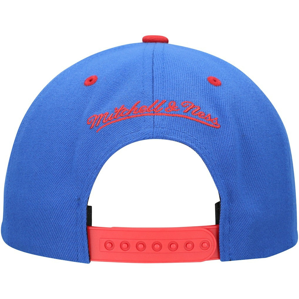 Mitchell & Ness Philadelphia 76ers All In 2.0 Pro Crown Snapback Hat Royal