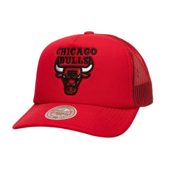 Mitchell & Ness Chicago Bulls Core Evergreen OTC Trucker Adjustable Hat Red