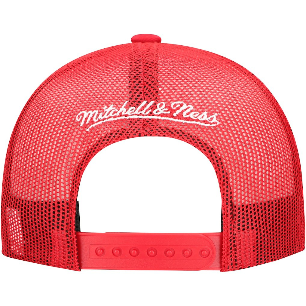 Mitchell & Ness Chicago Bulls Core Evergreen OTC Trucker Adjustable Hat Red