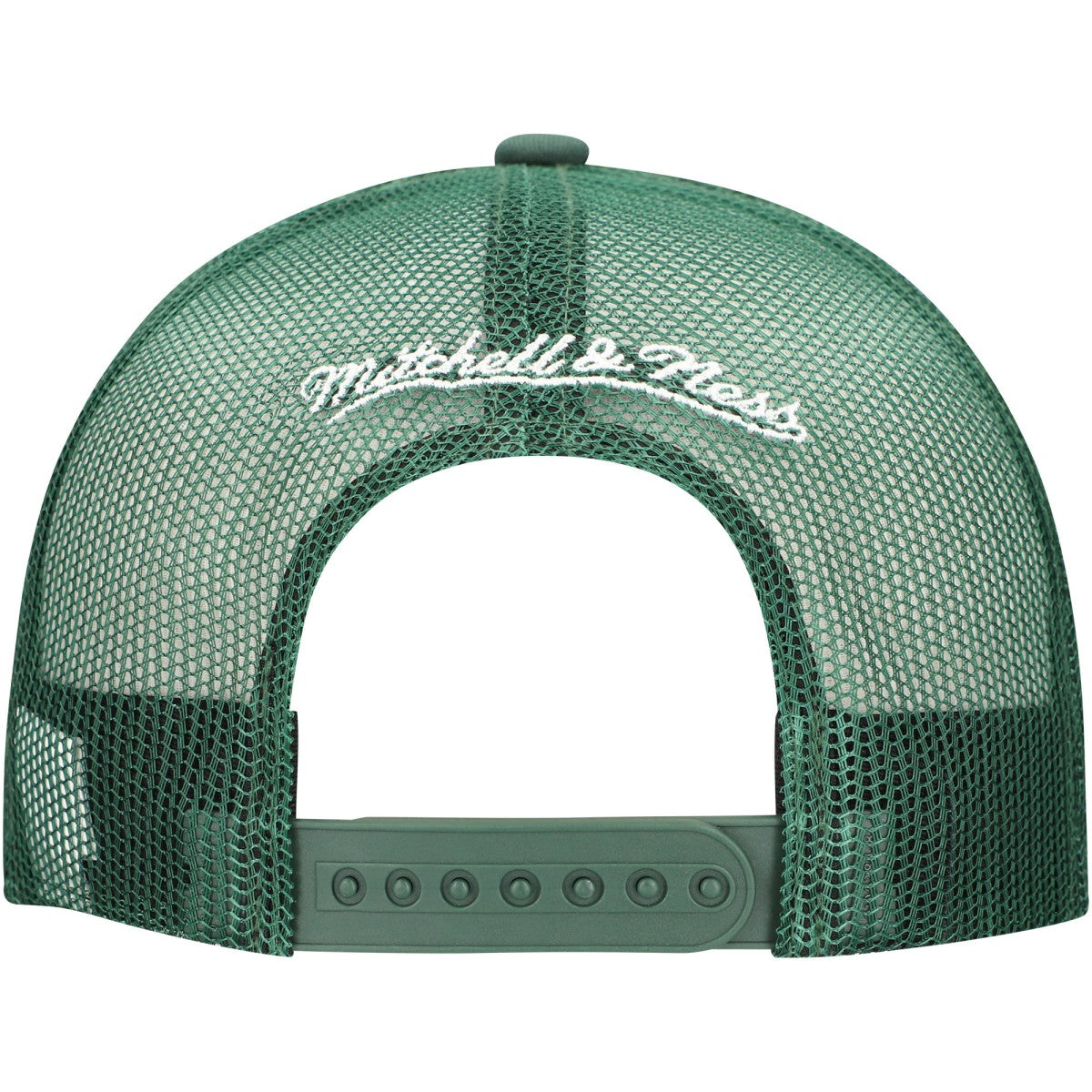 Mitchell & Ness Milwaukee Bucks Core Evergreen OTC Trucker Adjustable Hat Hunter Green