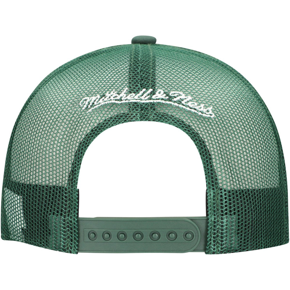 Mitchell & Ness Milwaukee Bucks Core Evergreen OTC Trucker Adjustable Hat Hunter Green
