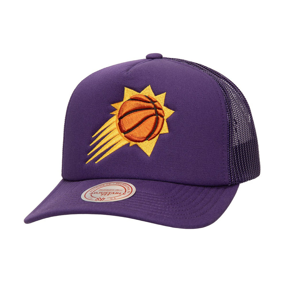 Mitchell & Ness Phoenix Suns Core Evergreen OTC Trucker Adjustable Hat Purple