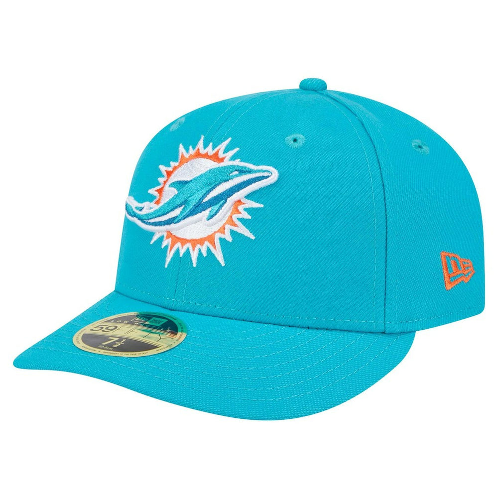 Miami Dolphins New Era Omaha Low Profile 59FIFTY Fitted Hat - Aqua - NFL
