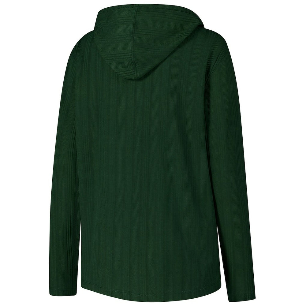 Green Bay Packers Antigua Women's Opulent Long Sleeve Hoodie T-Shirt - Green - NFL