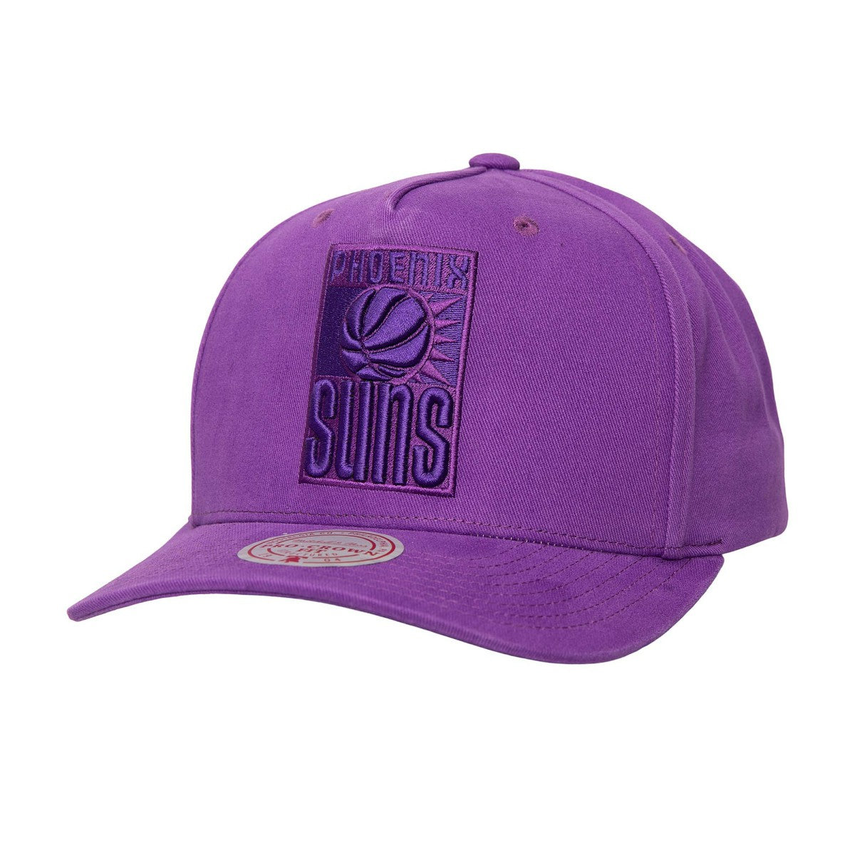 Mitchell & Ness Phoenix Suns Washed Out Tonal Logo Snapback Hat Purple