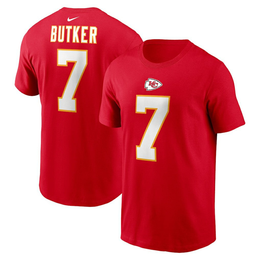 Harrison Butker Kansas City Chiefs Name & Number T-Shirt - Red - Nike