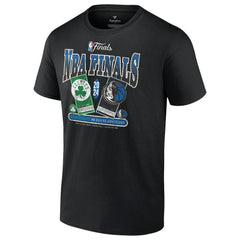 Fanatics Boston Celtics vs. Dallas Mavericks 2024 NBA Finals Matchup Drive To The Basket T-Shirt Black
