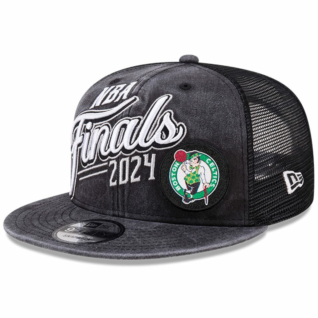 New Era Boston Celtics 2024 Eastern Conference Champions Locker Room 9FIFTY Snapback Hat Black