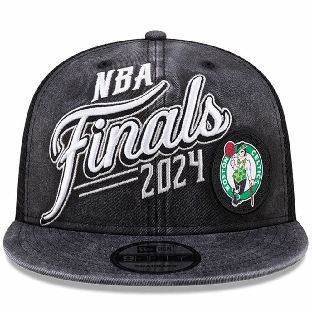 New Era Boston Celtics 2024 Eastern Conference Champions Locker Room 9FIFTY Snapback Hat Black
