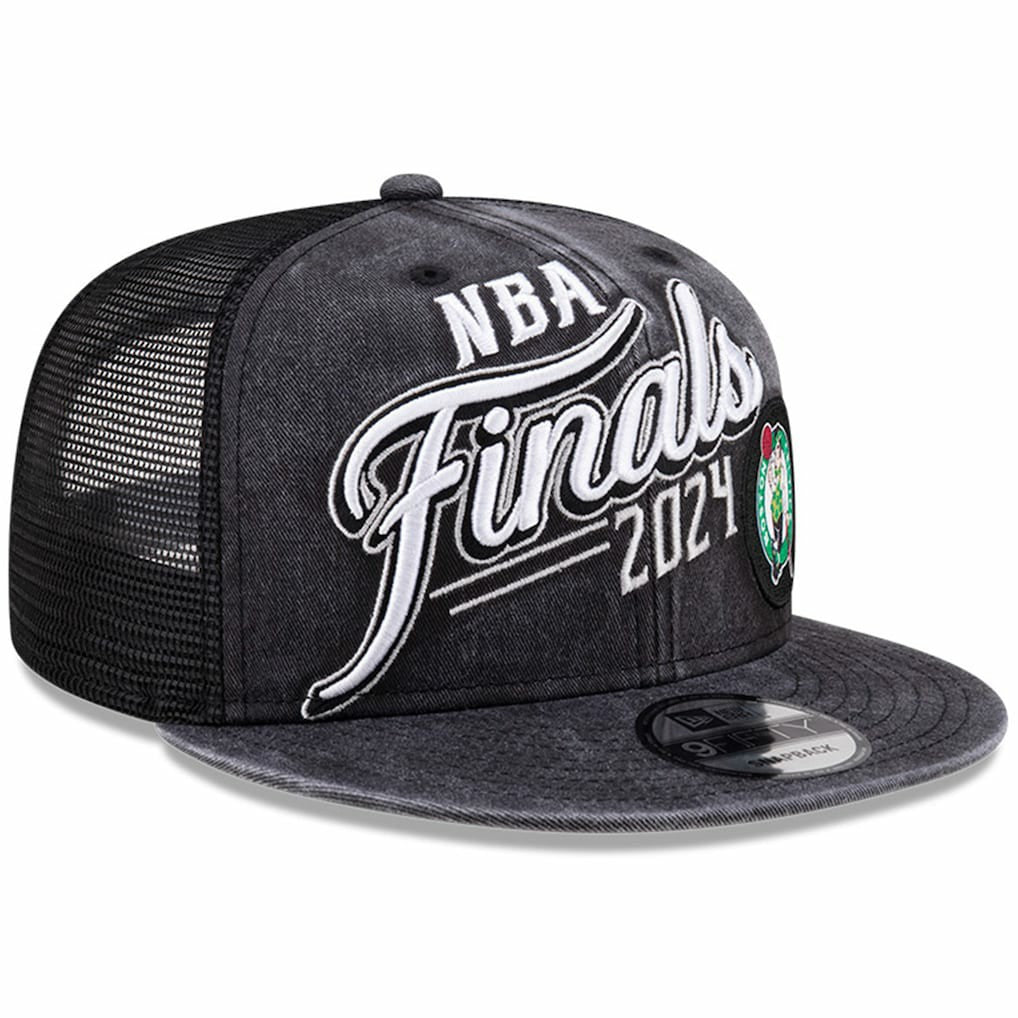 New Era Boston Celtics 2024 Eastern Conference Champions Locker Room 9FIFTY Snapback Hat Black