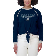 Dallas Cowboys WEAR by Erin Andrews Women's Tie-Front Long Sleeve T-Shirt - Navy - NFL