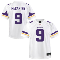 J.J. McCarthy Minnesota Vikings Youth Game Jersey - White - Nike