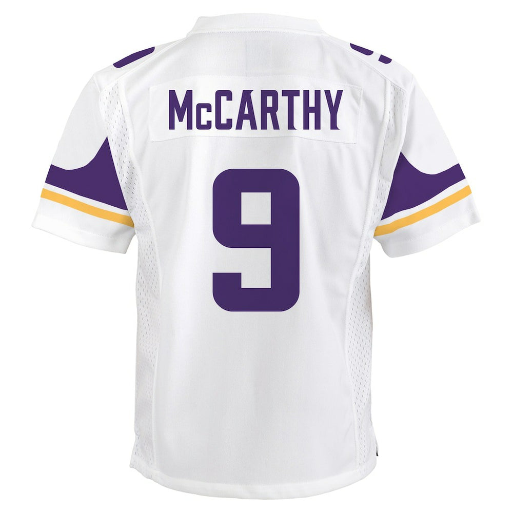 J.J. McCarthy Minnesota Vikings Youth Game Jersey - White - Nike