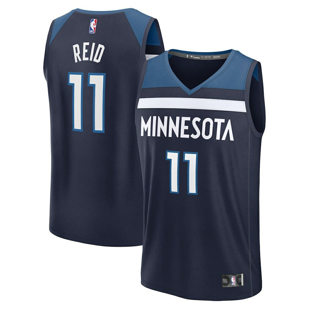 Fanatics Naz Reid Minnesota Timberwolves Fast Break Replica Player Jersey Icon Edition Navy