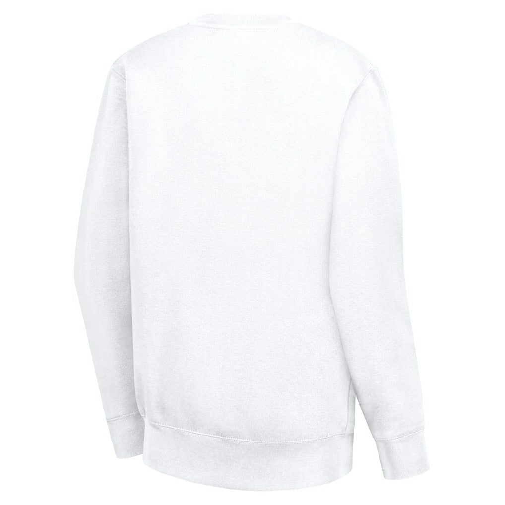 Kansas City Chiefs G-III 4Her by Carl Banks Women's Leopard Heart Pullover Sweatshirt - White - NFL