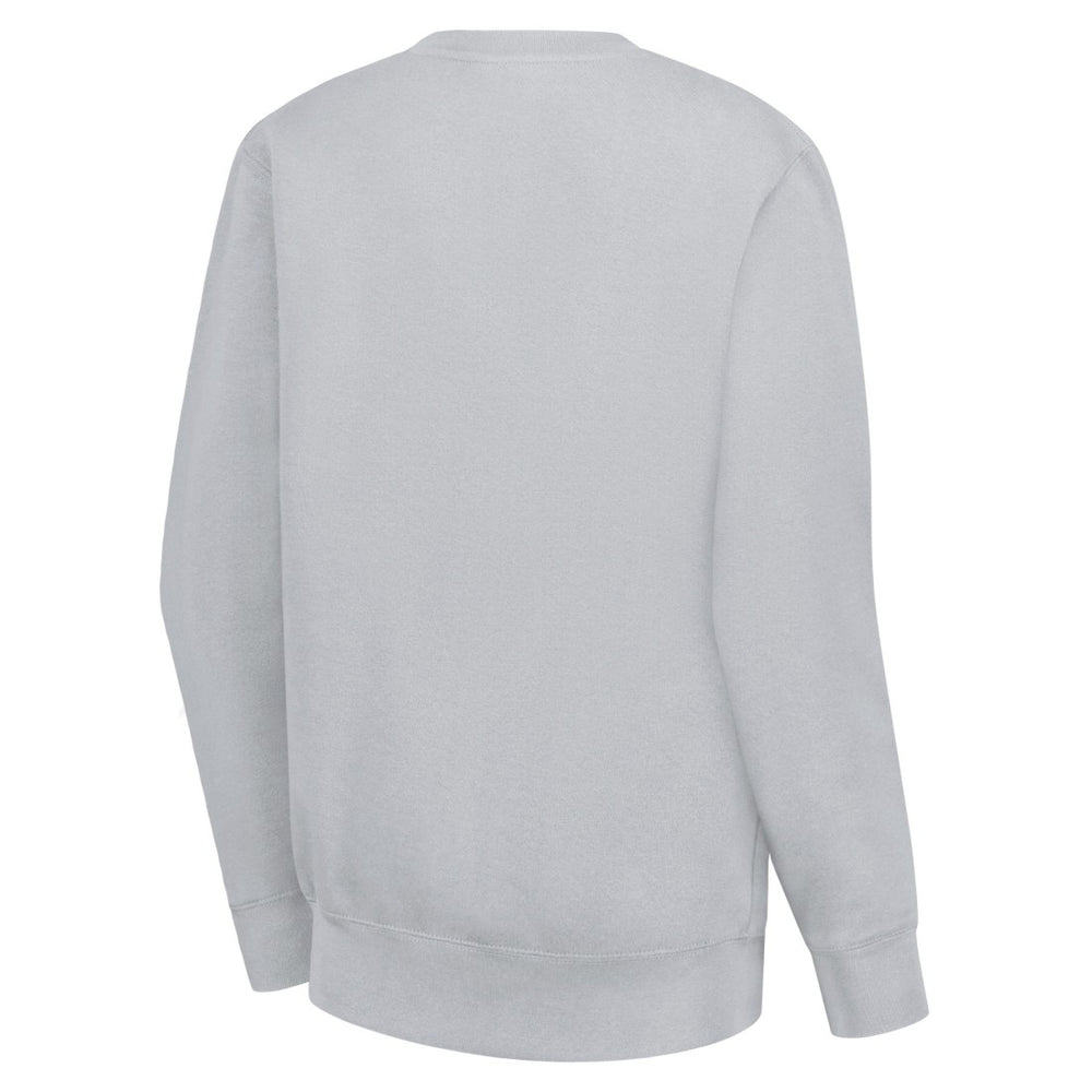 Detroit Lions G-III 4Her by Carl Banks Women's Leopard Heart Pullover Sweatshirt - Heather Gray - NFL