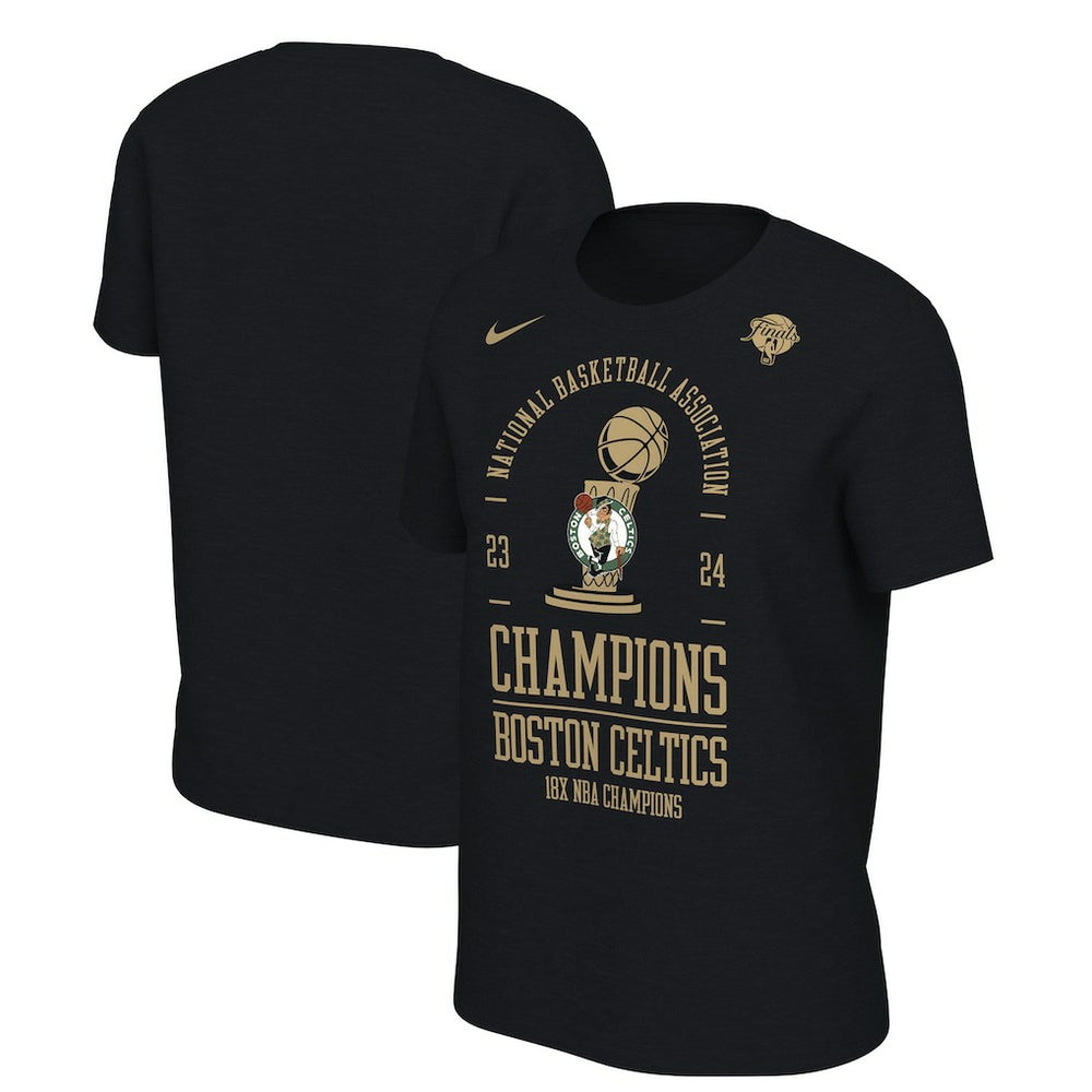 Nike Boston Celtics Women's 18-Time NBA Finals Champions Locker Room T-Shirt Black