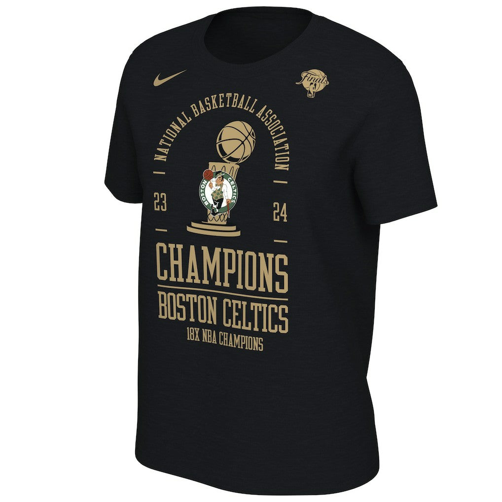 Nike Boston Celtics Women's 18-Time NBA Finals Champions Locker Room T-Shirt Black