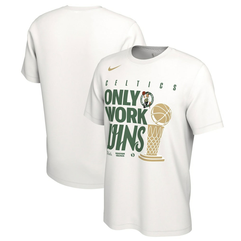 Nike Boston Celtics 2024 NBA Finals Champions Celebration Parade T-Shirt White