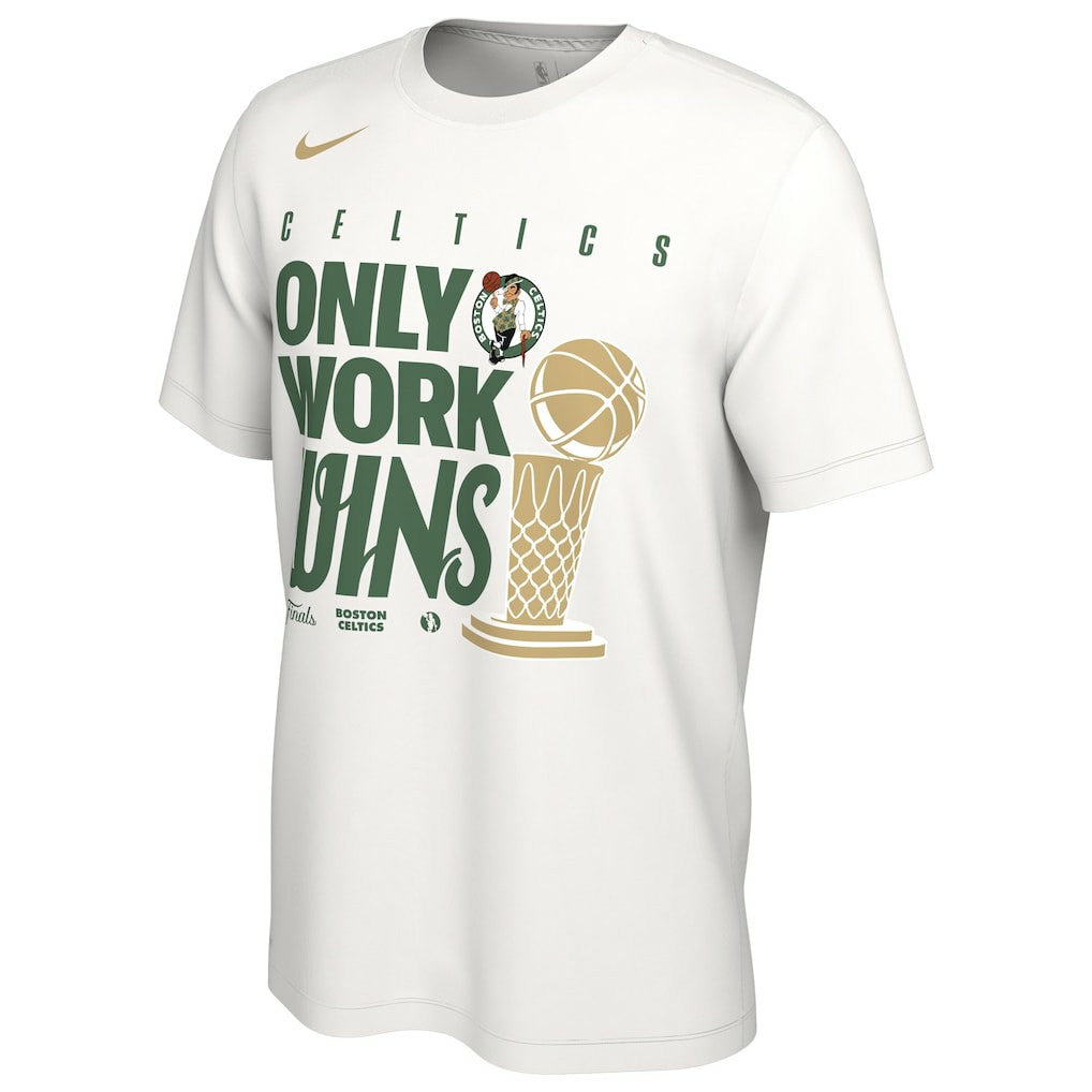 Nike Boston Celtics 2024 NBA Finals Champions Celebration Parade T-Shirt White