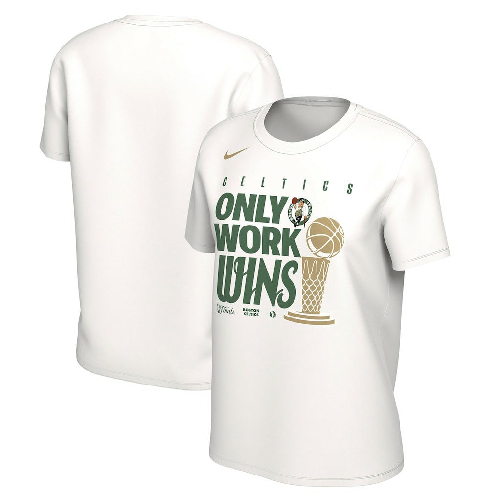 Nike Boston Celtics Women's 2024 NBA Finals Champions Celebration Parade T-Shirt White