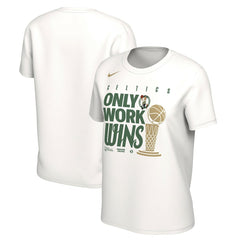 Nike Boston Celtics Women's 2024 NBA Finals Champions Celebration Parade T-Shirt White