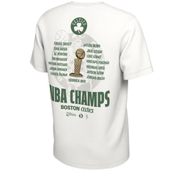 Nike Boston Celtics 2024 NBA Finals Champions Celebration Roster T-Shirt White