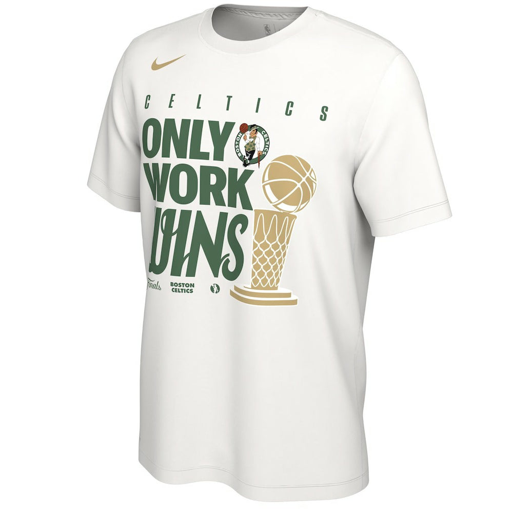 Nike Boston Celtics 2024 NBA Finals Champions Big & Tall Parade T-Shirt White