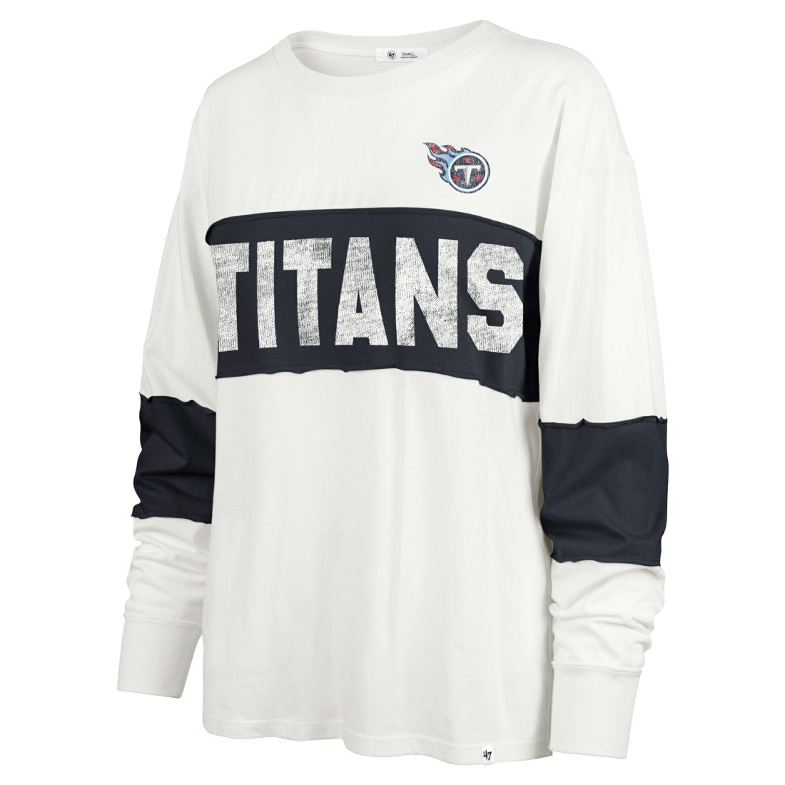 Tennessee Titans '47 Women's Clubhouse Pride Taylor Long Sleeve T-Shirt - Cream - 47 brand