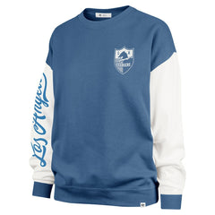 Los Angeles Chargers '47 Women's Double Header Rise Andie Pullover Sweatshirt - Powder Blue - 47 brand