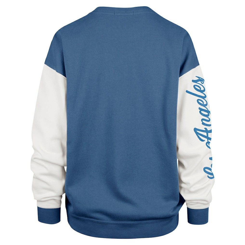 Los Angeles Chargers '47 Women's Double Header Rise Andie Pullover Sweatshirt - Powder Blue - 47 brand