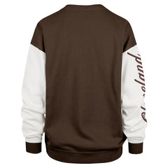 Cleveland Browns '47 Women's Double Header Rise Andie Pullover Sweatshirt - Brown - 47 brand