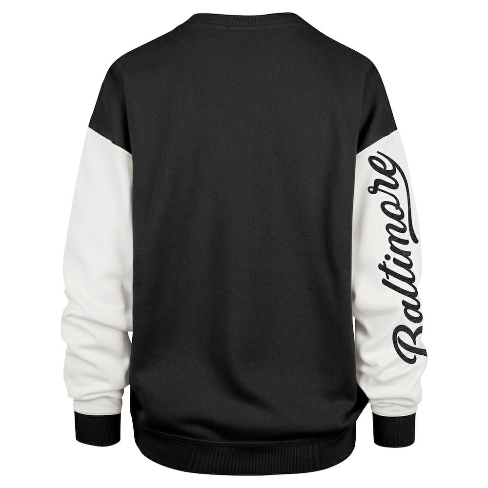 Baltimore Ravens '47 Women's Double Header Rise Andie Pullover Sweatshirt - Black - 47 brand