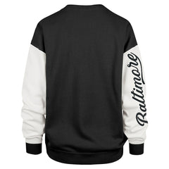 Baltimore Ravens '47 Women's Double Header Rise Andie Pullover Sweatshirt - Black - 47 brand