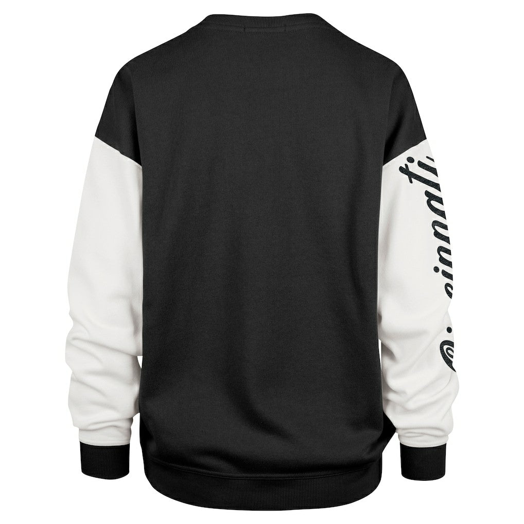 Cincinnati Bengals '47 Women's Double Header Rise Andie Pullover Sweatshirt - Black - 47 brand
