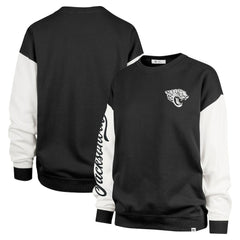 Jacksonville Jaguars '47 Women's Double Header Rise Andie Pullover Sweatshirt - Black - 47 brand