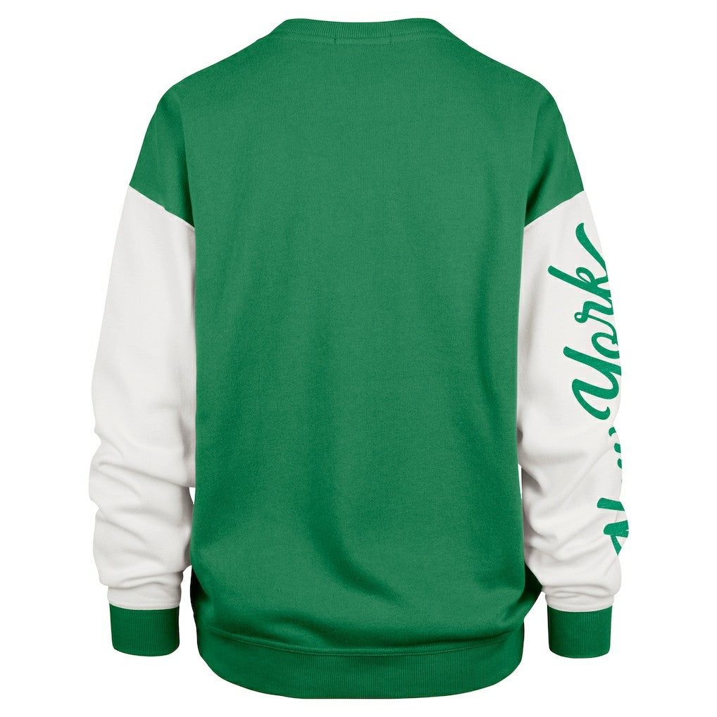 New York Jets '47 Women's Double Header Rise Andie Pullover Sweatshirt - Green - 47 brand